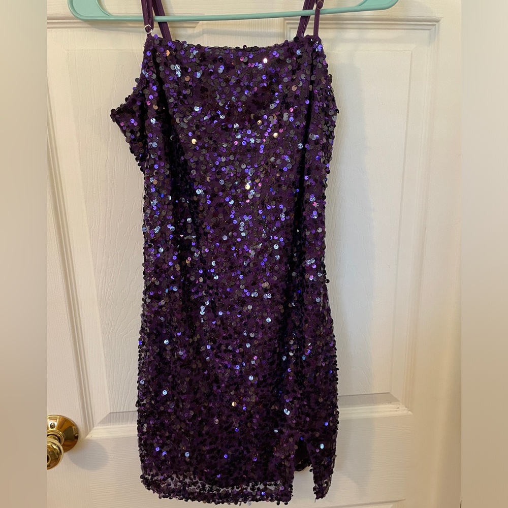 Prom dress! Never worn! Mini dress, sequin